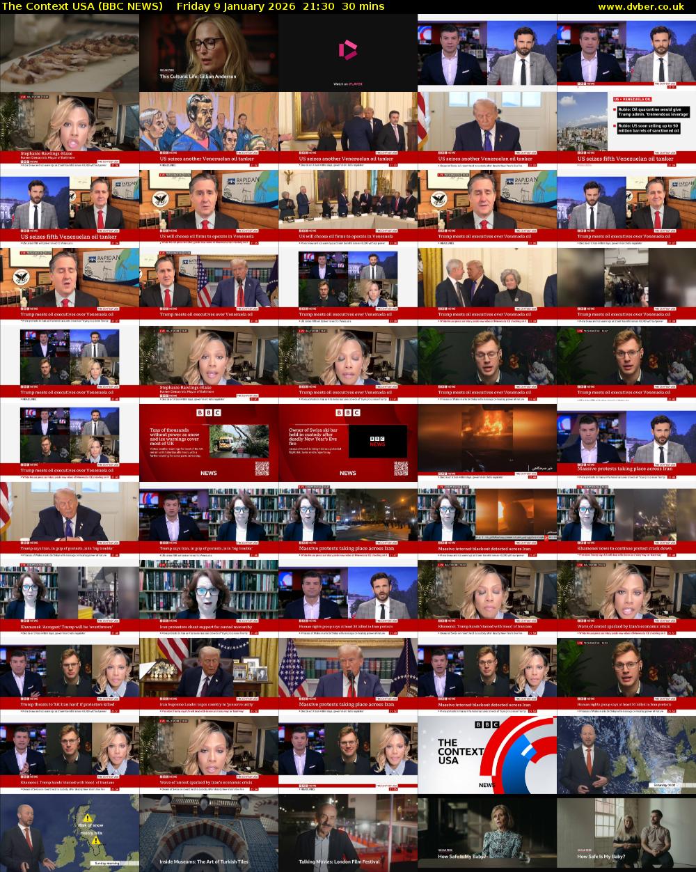 The Context USA (BBC NEWS) Friday 9 January 2026 21:30 - 22:00