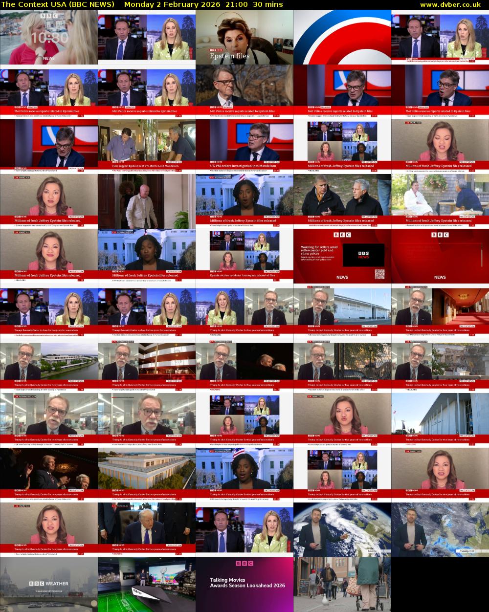 The Context USA (BBC NEWS) Monday 2 February 2026 21:00 - 21:30
