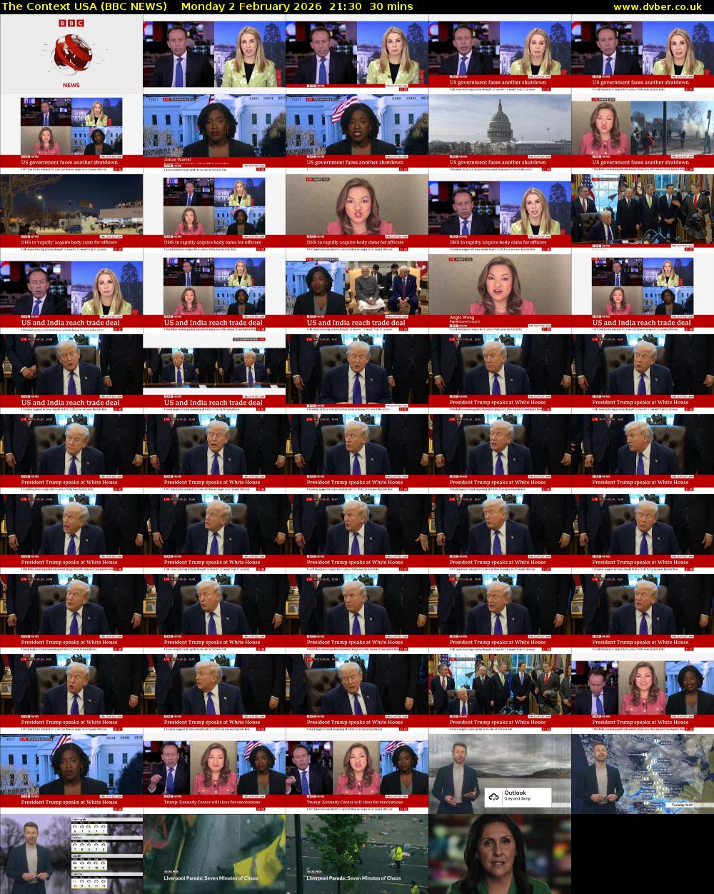 The Context USA (BBC NEWS) Monday 2 February 2026 21:30 - 22:00