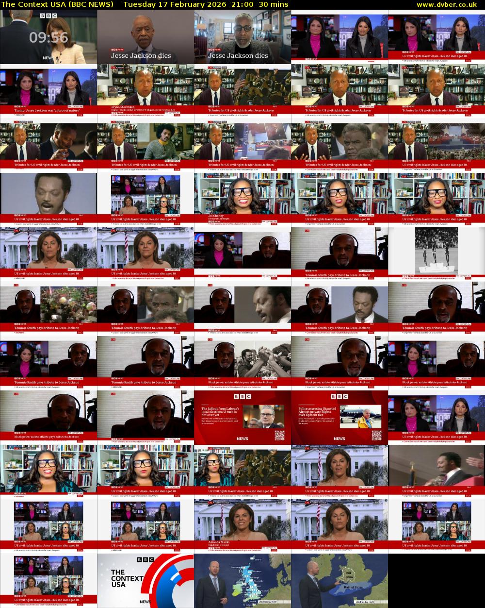 The Context USA (BBC NEWS) Tuesday 17 February 2026 21:00 - 21:30