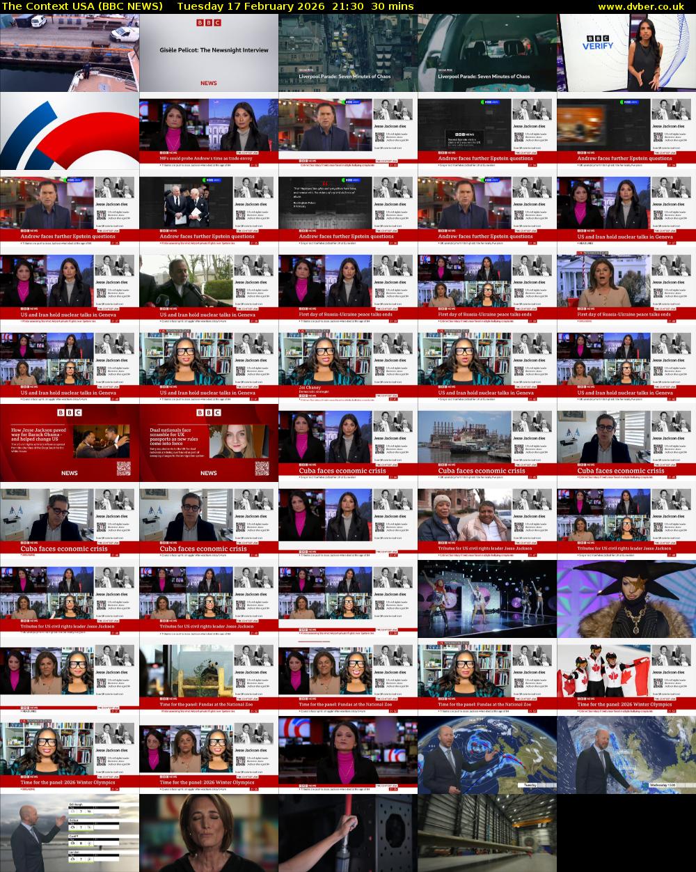 The Context USA (BBC NEWS) Tuesday 17 February 2026 21:30 - 22:00