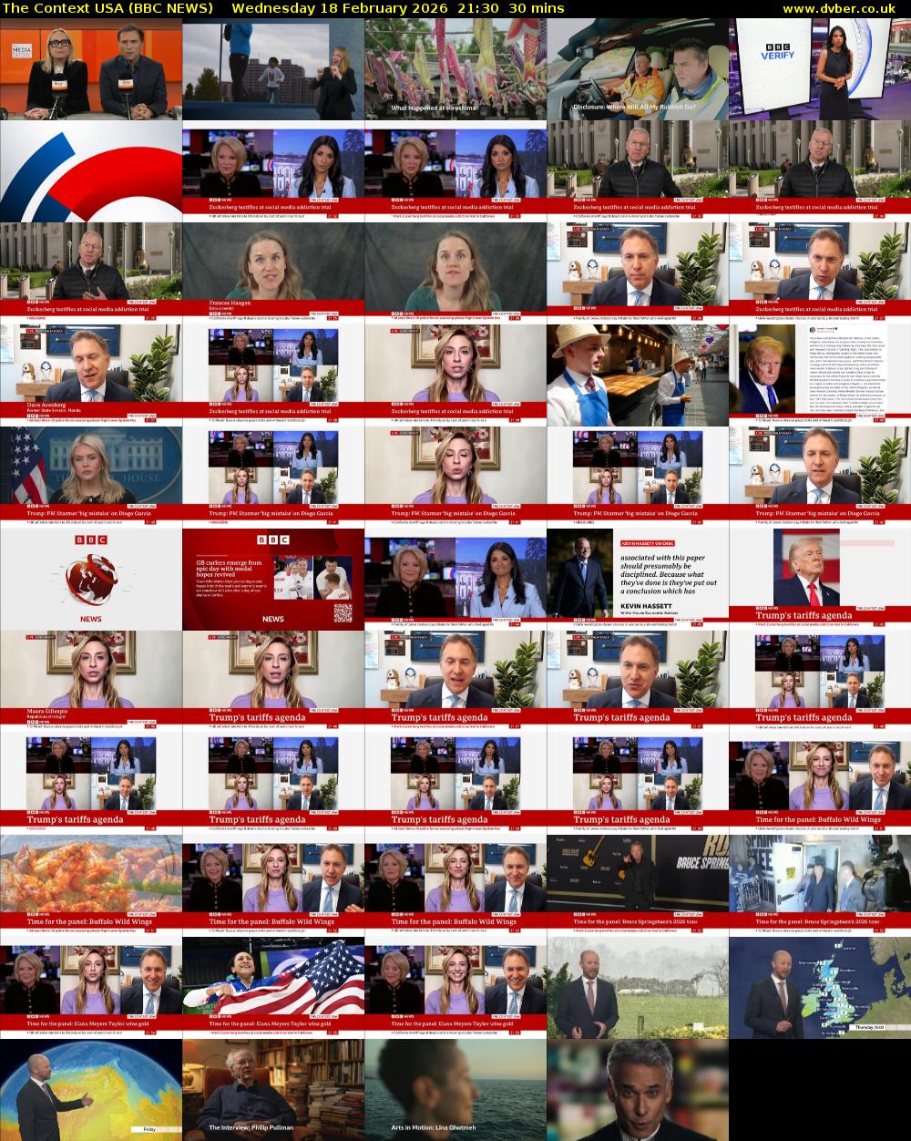 The Context USA (BBC NEWS) Wednesday 18 February 2026 21:30 - 22:00