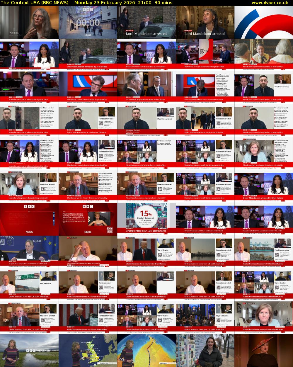 The Context USA (BBC NEWS) Monday 23 February 2026 21:00 - 21:30