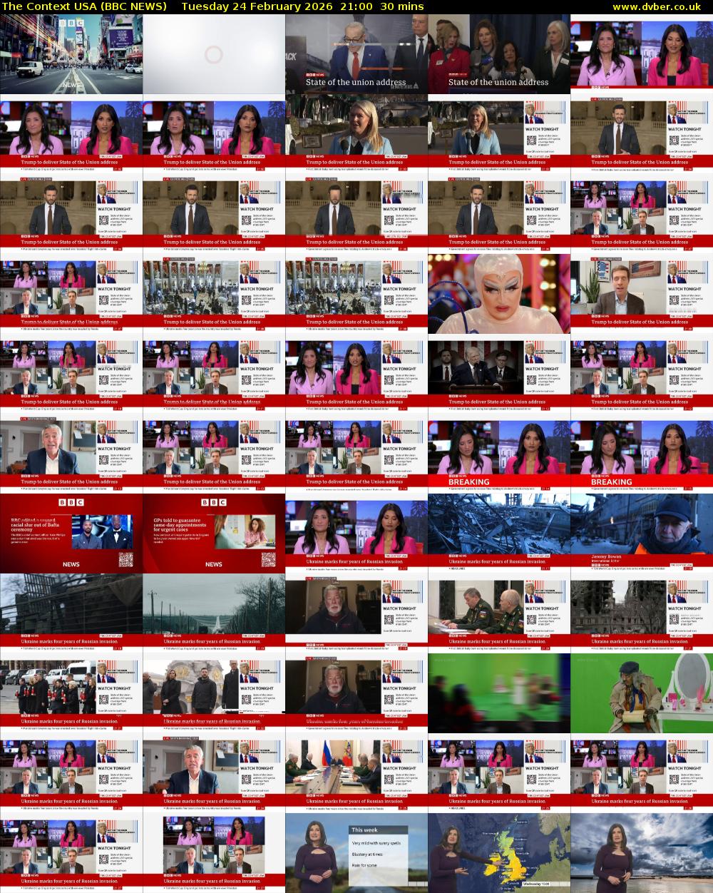 The Context USA (BBC NEWS) Tuesday 24 February 2026 21:00 - 21:30
