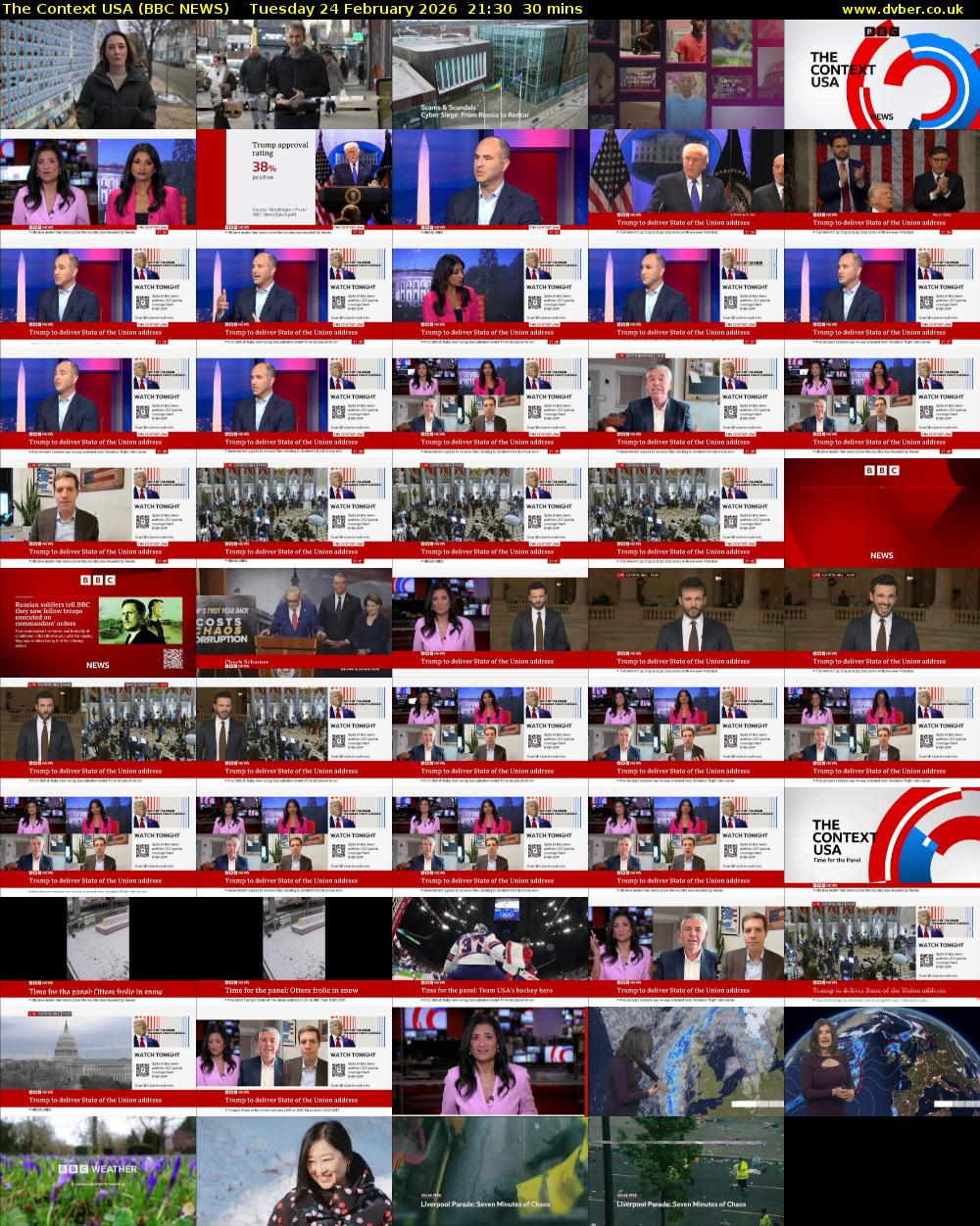 The Context USA (BBC NEWS) Tuesday 24 February 2026 21:30 - 22:00