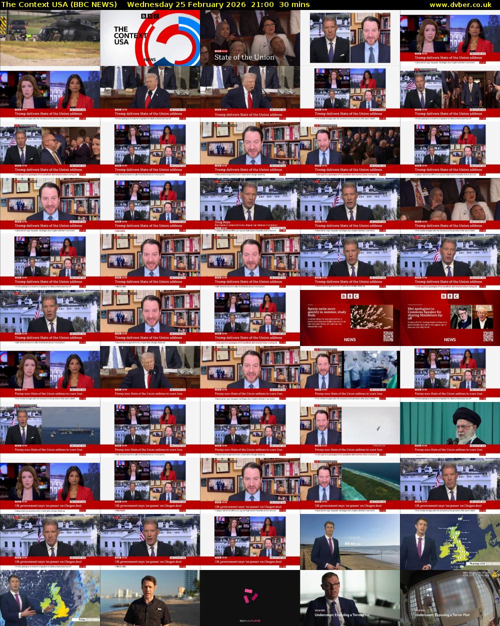 The Context USA (BBC NEWS) Wednesday 25 February 2026 21:00 - 21:30