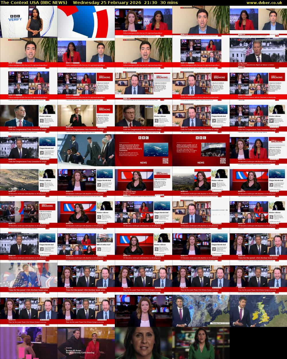 The Context USA (BBC NEWS) Wednesday 25 February 2026 21:30 - 22:00