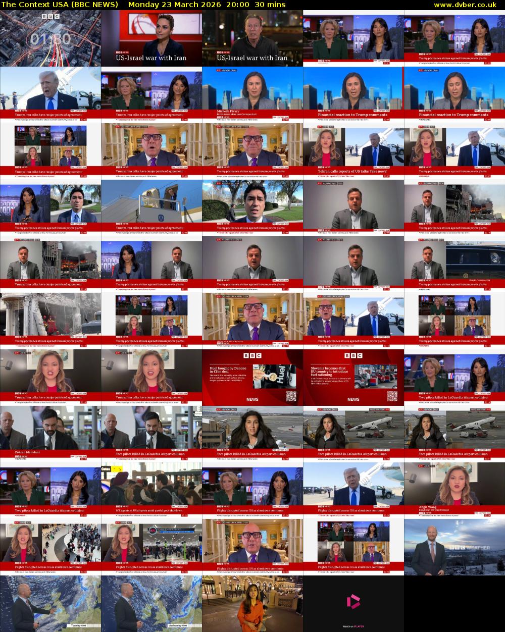 The Context USA (BBC NEWS) Monday 23 March 2026 20:00 - 20:30
