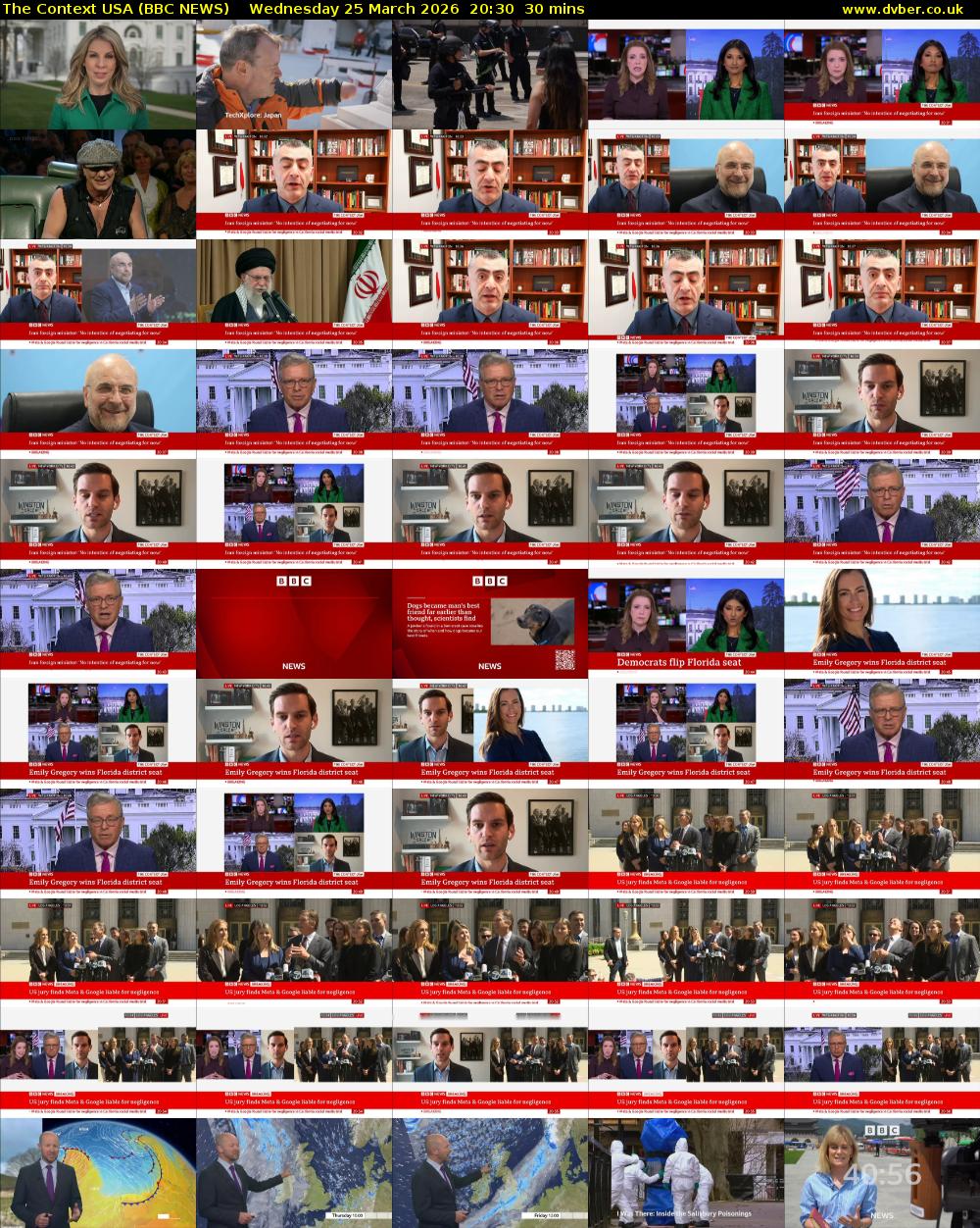 The Context USA (BBC NEWS) Wednesday 25 March 2026 20:30 - 21:00