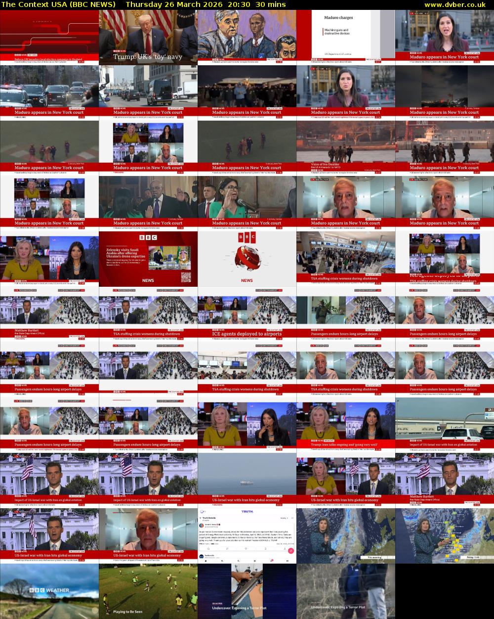 The Context USA (BBC NEWS) Thursday 26 March 2026 20:30 - 21:00