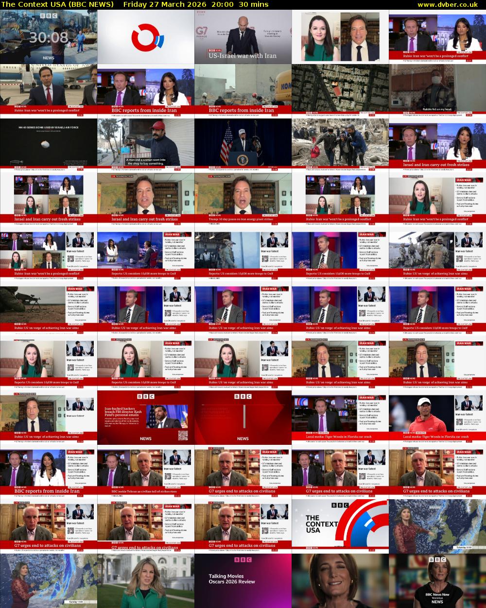 The Context USA (BBC NEWS) Friday 27 March 2026 20:00 - 20:30