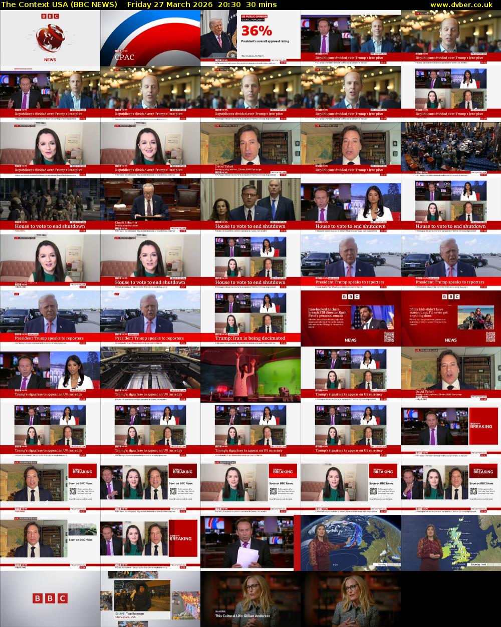 The Context USA (BBC NEWS) Friday 27 March 2026 20:30 - 21:00
