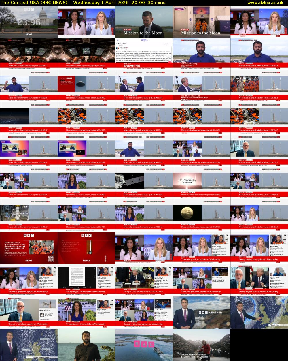 The Context USA (BBC NEWS) Wednesday 1 April 2026 20:00 - 20:30