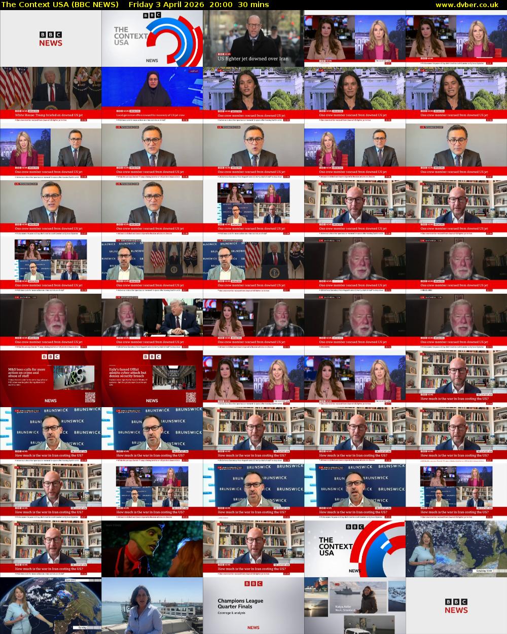 The Context USA (BBC NEWS) Friday 3 April 2026 20:00 - 20:30