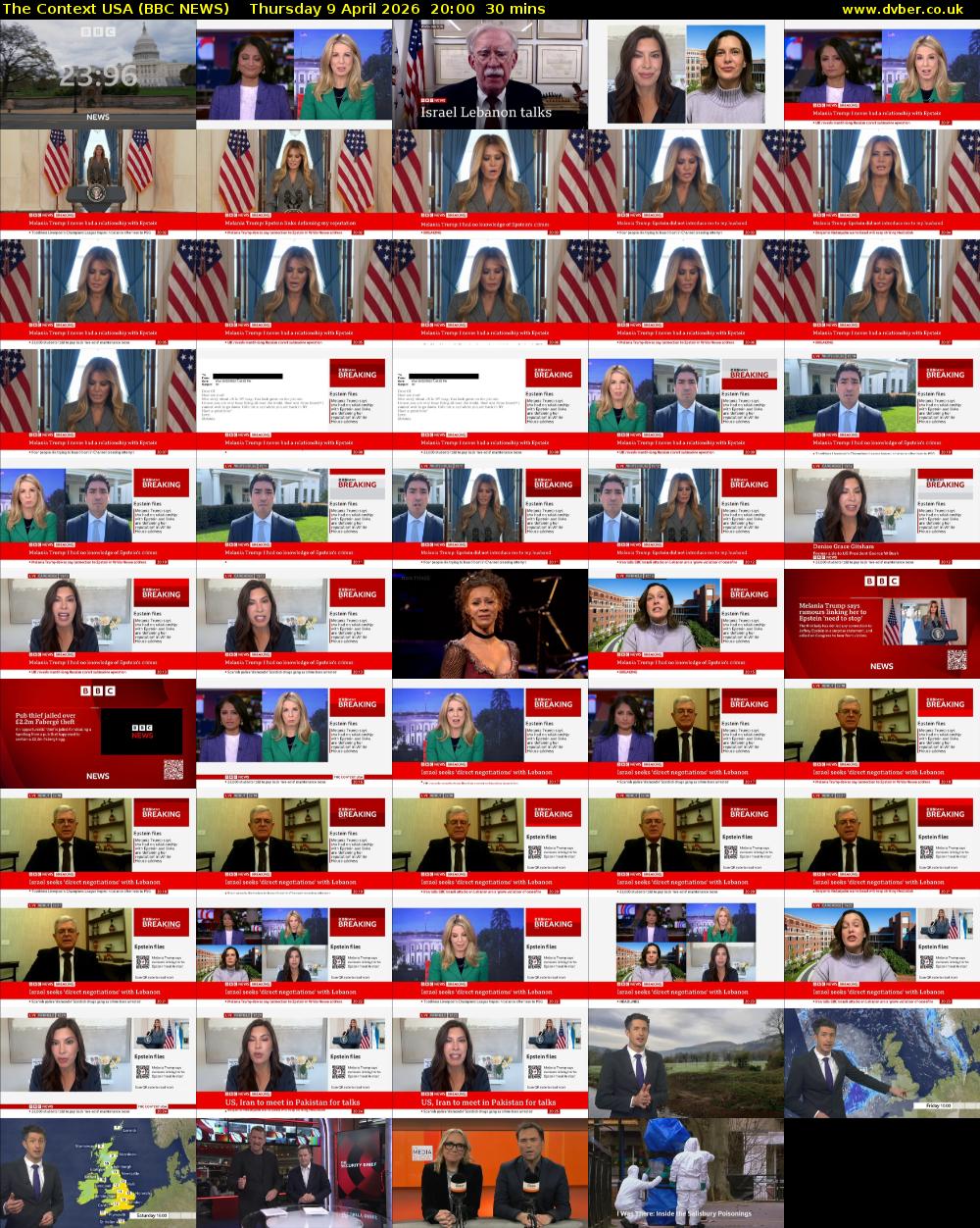 The Context USA (BBC NEWS) Thursday 9 April 2026 20:00 - 20:30
