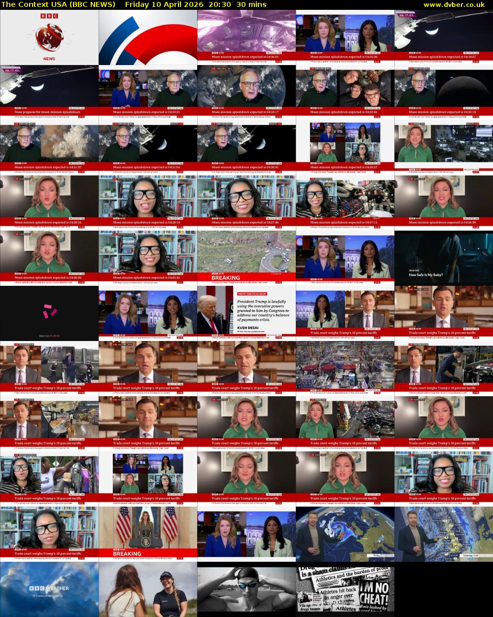 The Context USA (BBC NEWS) Friday 10 April 2026 20:30 - 21:00