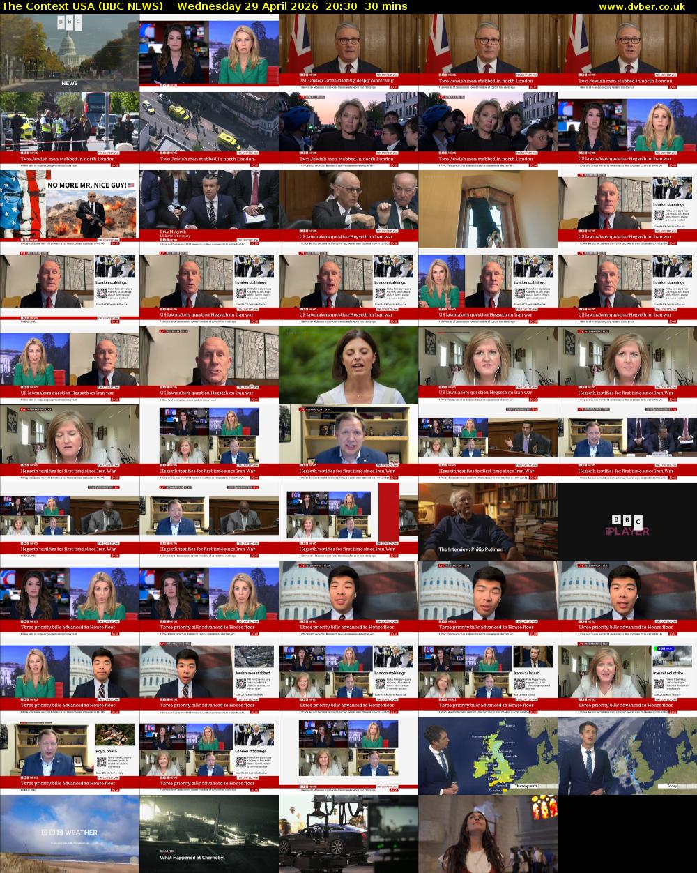 The Context USA (BBC NEWS) Wednesday 29 April 2026 20:30 - 21:00