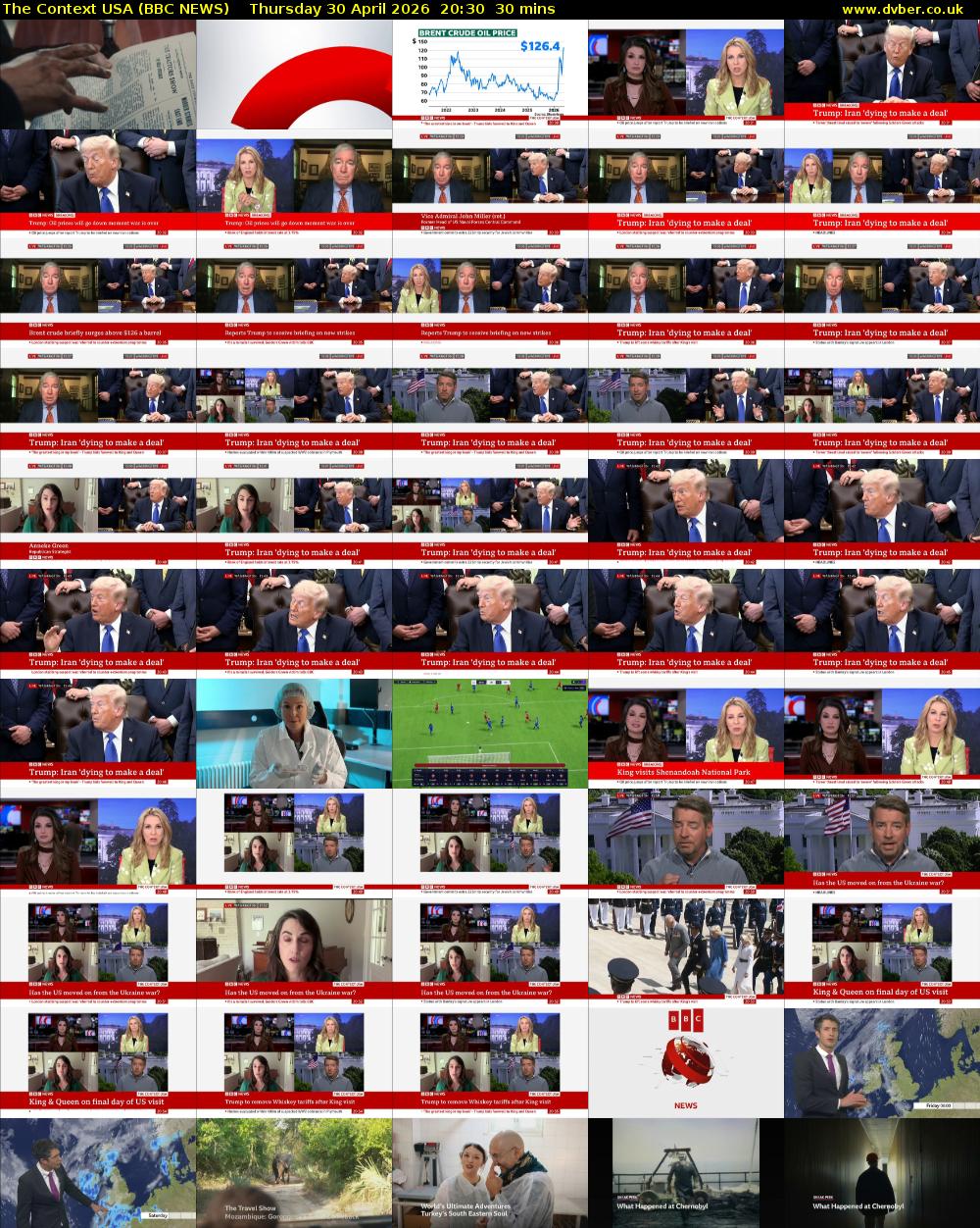 The Context USA (BBC NEWS) Thursday 30 April 2026 20:30 - 21:00