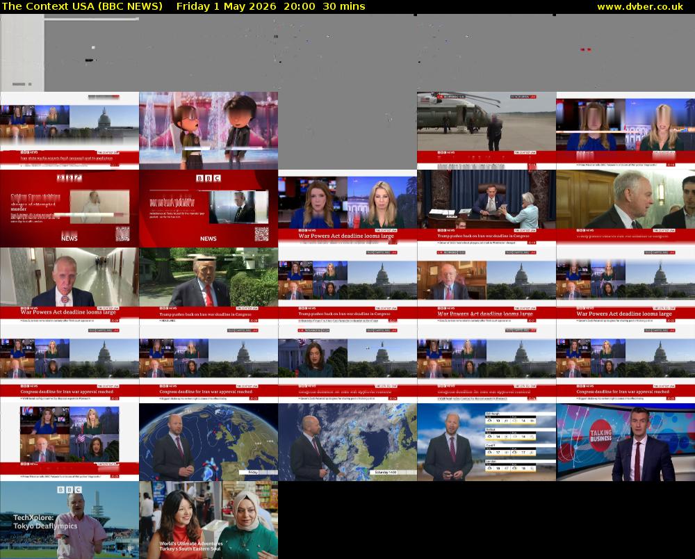 The Context USA (BBC NEWS) Friday 1 May 2026 20:00 - 20:30