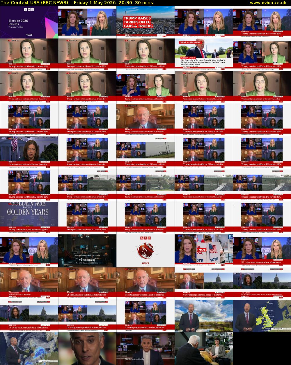 The Context USA (BBC NEWS) Friday 1 May 2026 20:30 - 21:00