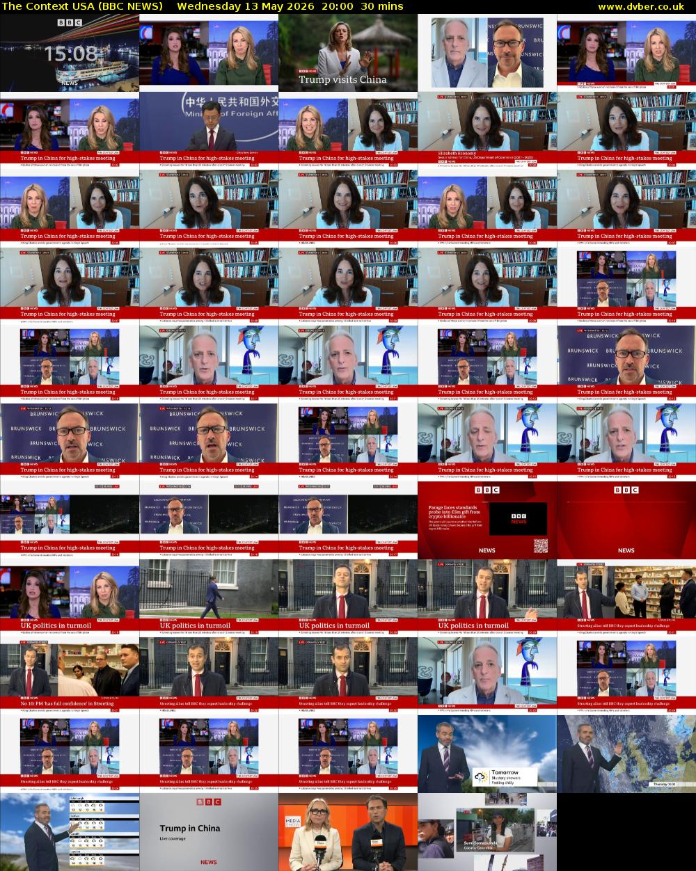 The Context USA (BBC NEWS) Wednesday 13 May 2026 20:00 - 20:30