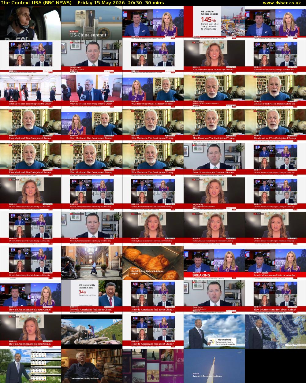 The Context USA (BBC NEWS) Friday 15 May 2026 20:30 - 21:00