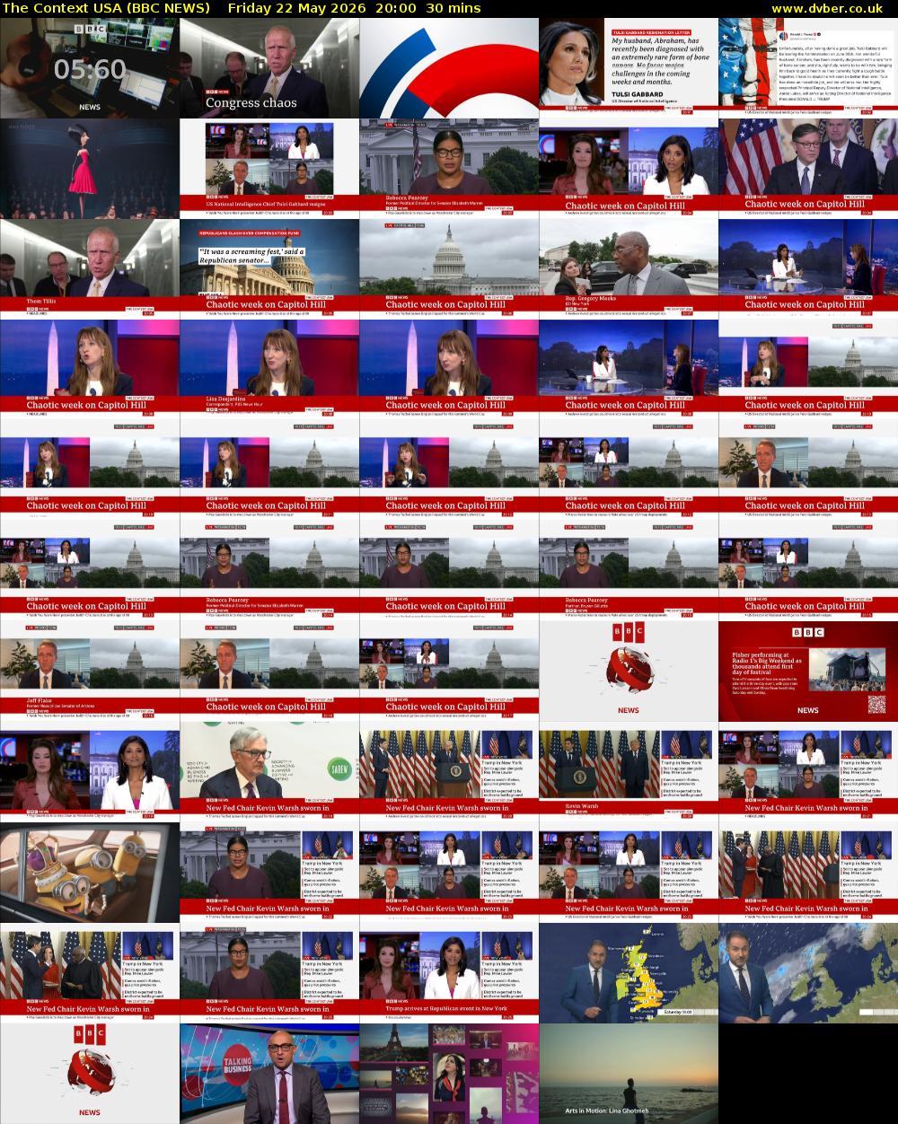 The Context USA (BBC NEWS) Friday 22 May 2026 20:00 - 20:30