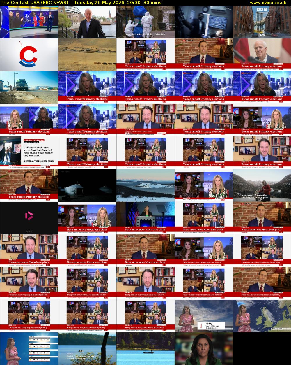 The Context USA (BBC NEWS) Tuesday 26 May 2026 20:30 - 21:00