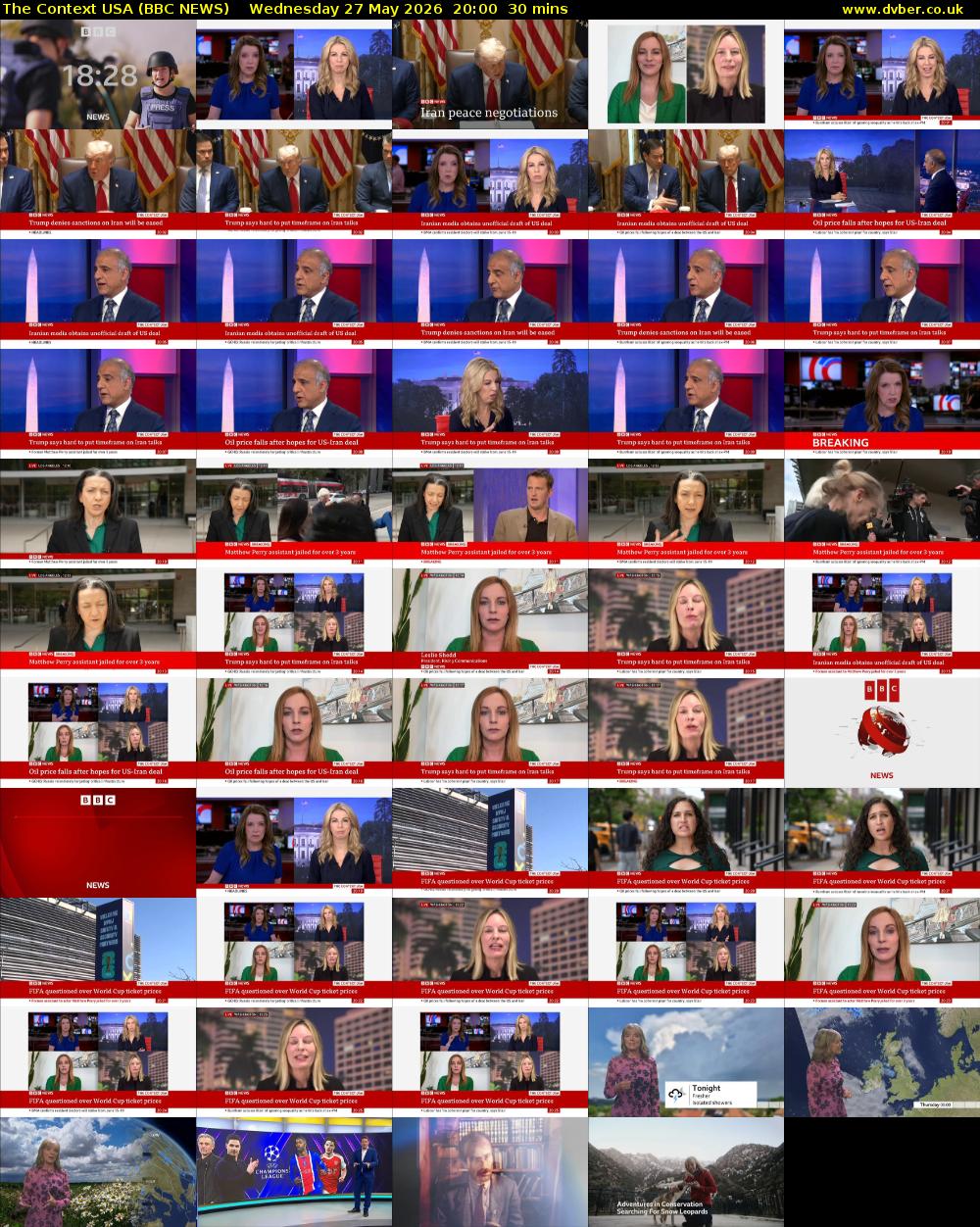 The Context USA (BBC NEWS) Wednesday 27 May 2026 20:00 - 20:30