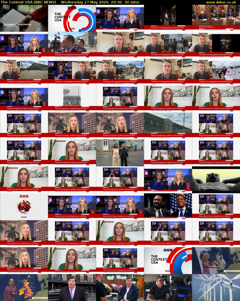 The Context USA (BBC NEWS) Wednesday 27 May 2026 20:30 - 21:00