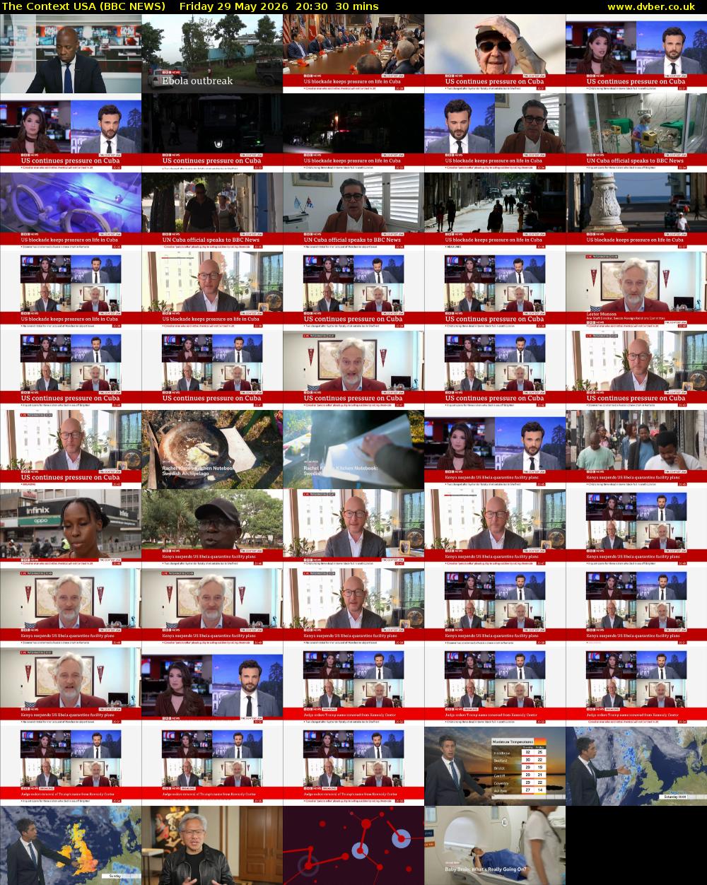 The Context USA (BBC NEWS) Friday 29 May 2026 20:30 - 21:00