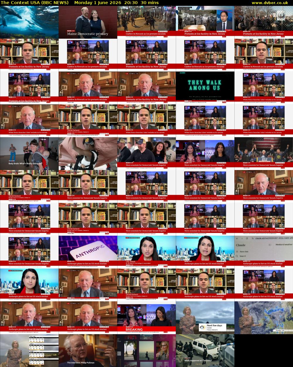 The Context USA (BBC NEWS) Monday 1 June 2026 20:30 - 21:00