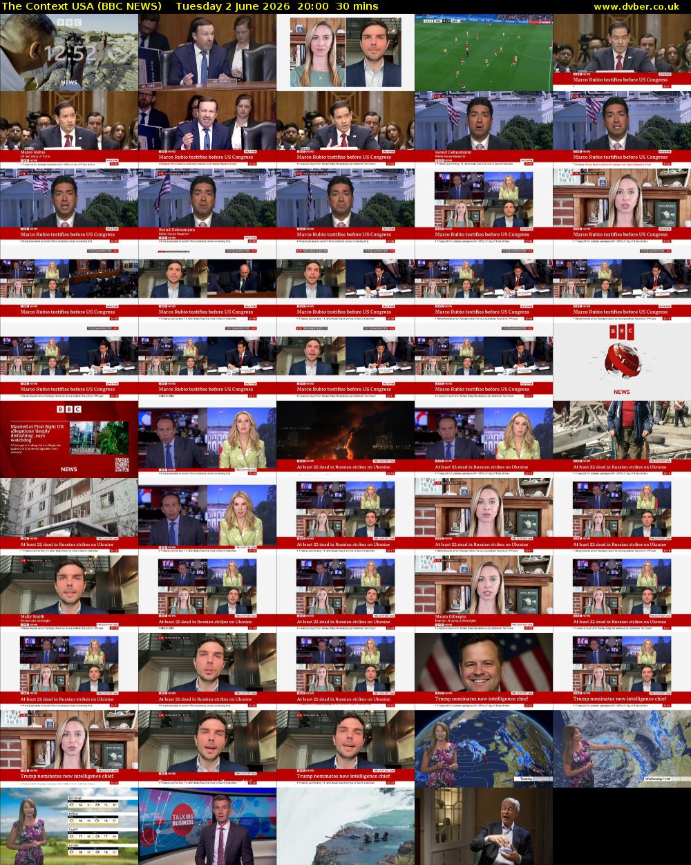 The Context USA (BBC NEWS) Tuesday 2 June 2026 20:00 - 20:30