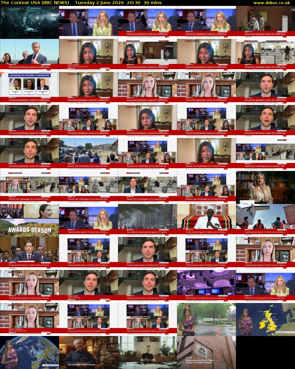 The Context USA (BBC NEWS) Tuesday 2 June 2026 20:30 - 21:00