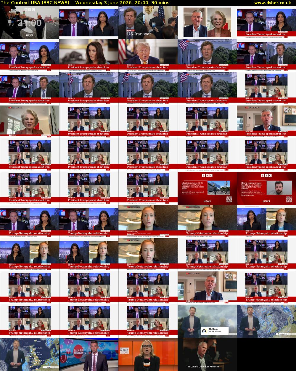 The Context USA (BBC NEWS) Wednesday 3 June 2026 20:00 - 20:30