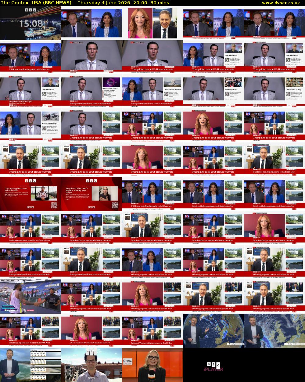 The Context USA (BBC NEWS) Thursday 4 June 2026 20:00 - 20:30