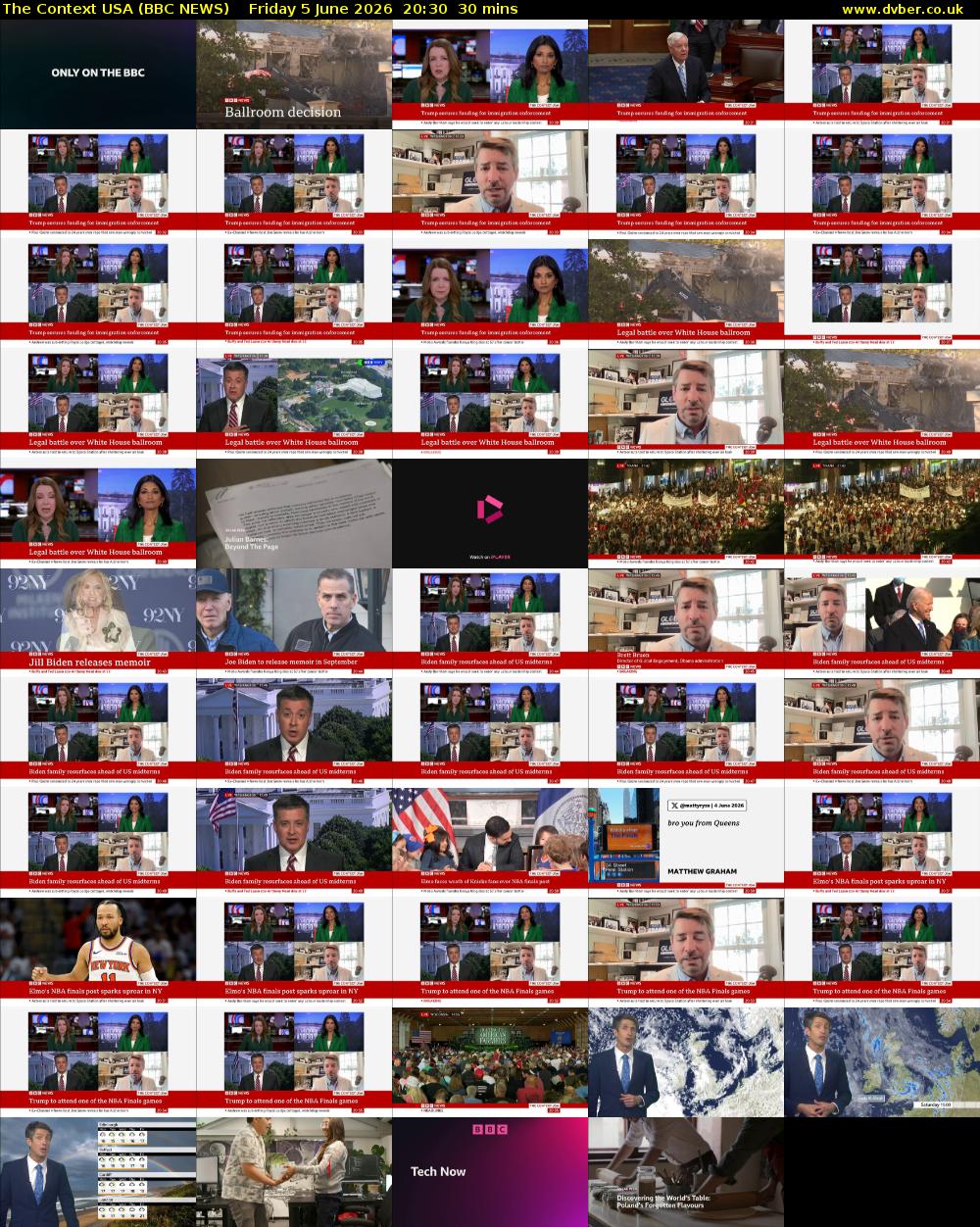 The Context USA (BBC NEWS) Friday 5 June 2026 20:30 - 21:00