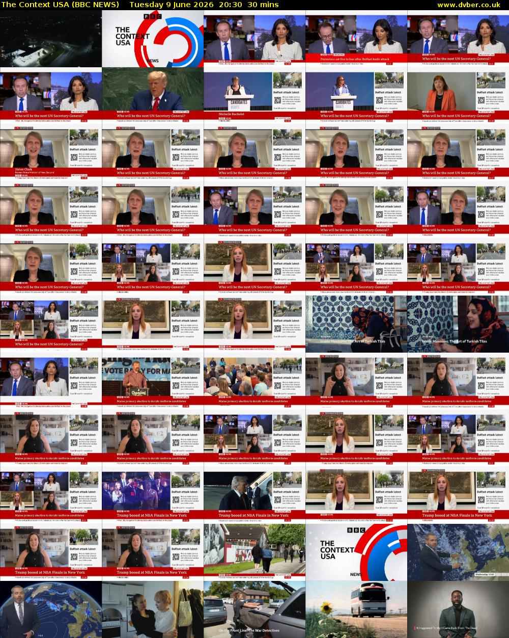 The Context USA (BBC NEWS) Tuesday 9 June 2026 20:30 - 21:00