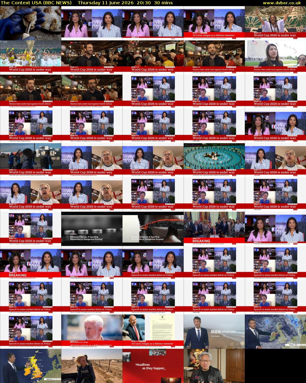 The Context USA (BBC NEWS) Thursday 11 June 2026 20:30 - 21:00