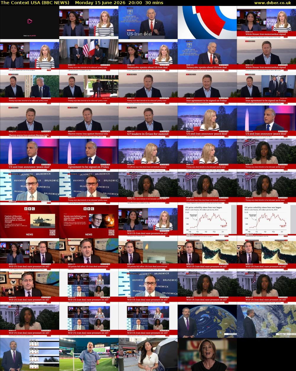 The Context USA (BBC NEWS) Monday 15 June 2026 20:00 - 20:30