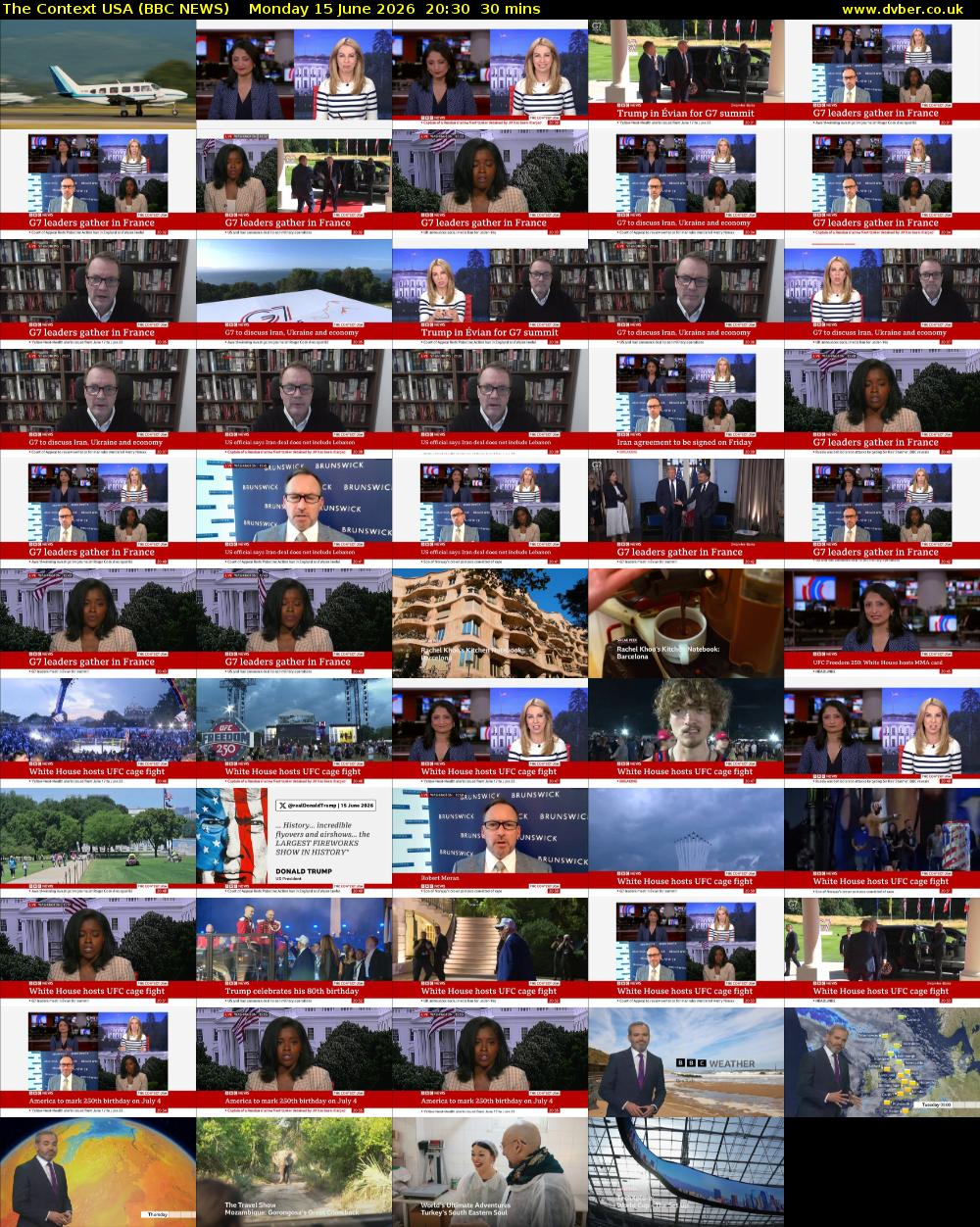 The Context USA (BBC NEWS) Monday 15 June 2026 20:30 - 21:00