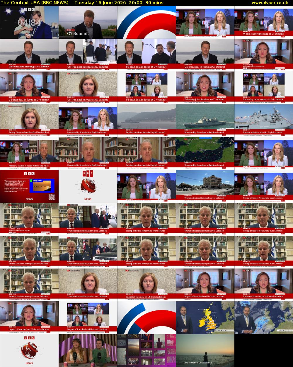 The Context USA (BBC NEWS) Tuesday 16 June 2026 20:00 - 20:30
