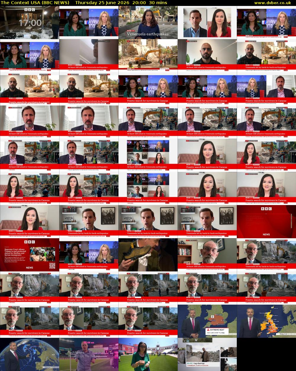 The Context USA (BBC NEWS) Thursday 25 June 2026 20:00 - 20:30