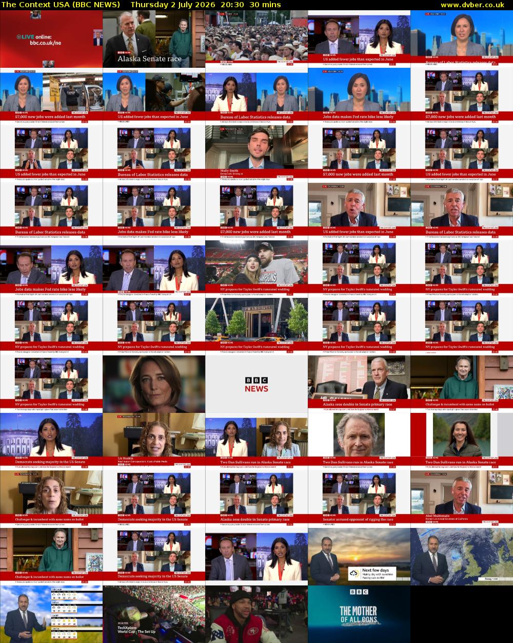 The Context USA (BBC NEWS) Thursday 2 July 2026 20:30 - 21:00