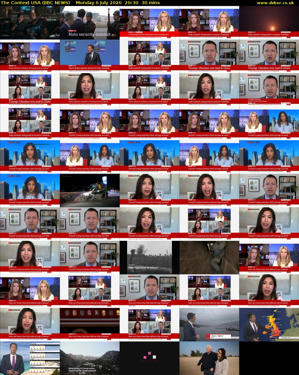 The Context USA (BBC NEWS) Monday 6 July 2026 20:30 - 21:00