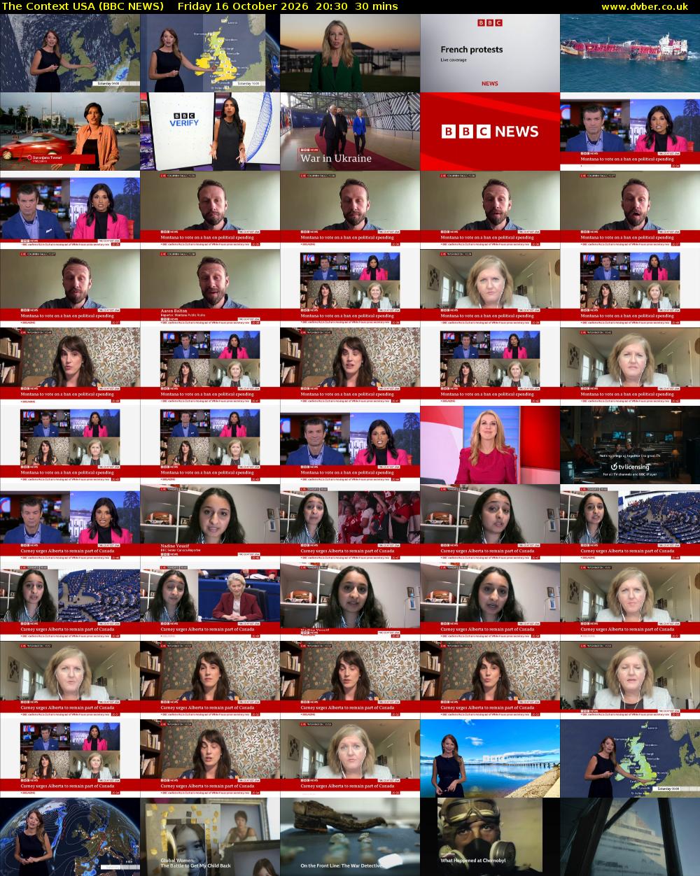The Context USA (BBC NEWS) Friday 16 October 2026 20:30 - 21:00