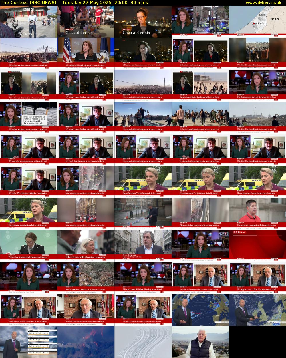 The Context (BBC NEWS) Tuesday 27 May 2025 20:00 - 20:30