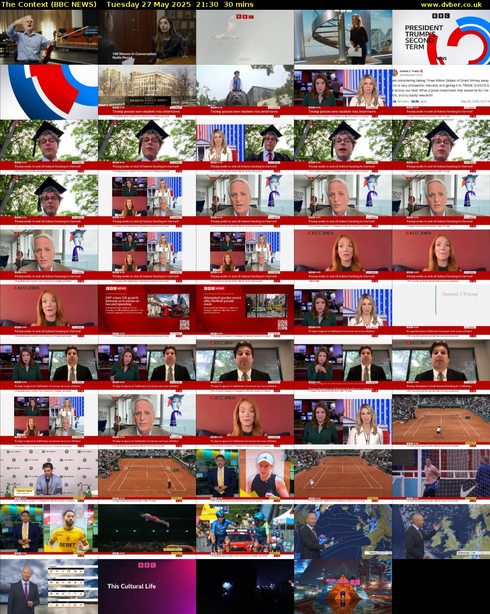 The Context (BBC NEWS) Tuesday 27 May 2025 21:30 - 22:00