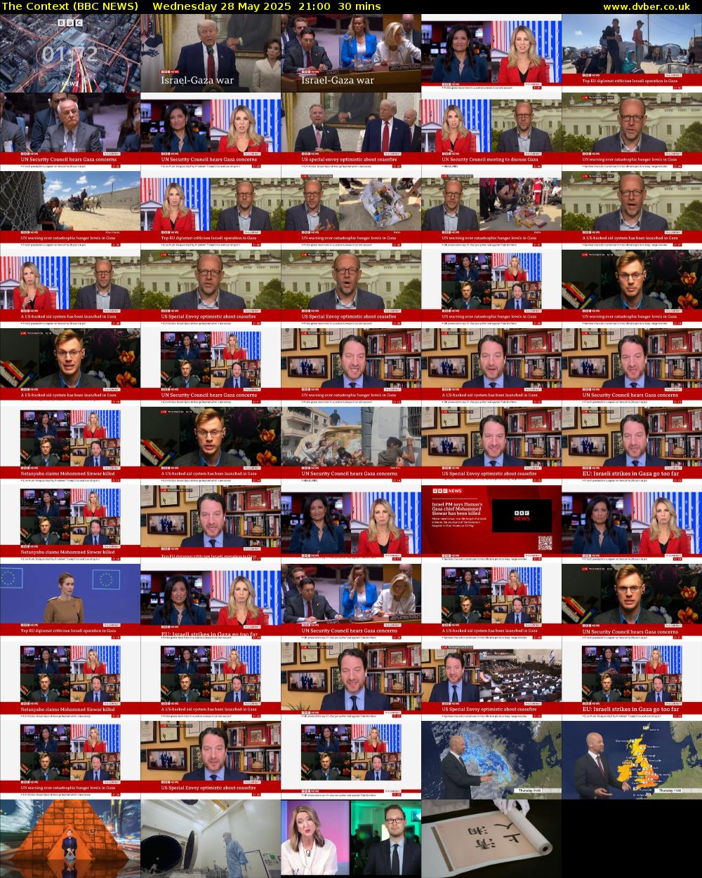 The Context (BBC NEWS) Wednesday 28 May 2025 21:00 - 21:30