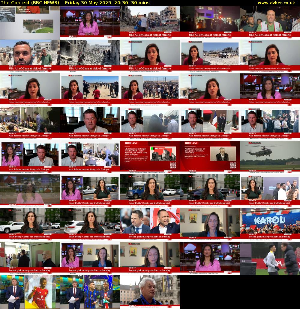 The Context (BBC NEWS) Friday 30 May 2025 20:30 - 21:00